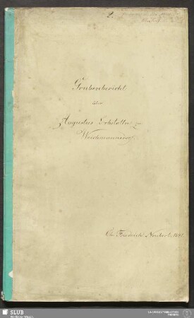 Grubenbericht über Augustus Erbstolln zu Weichmannsdorf - 18.7051 4.