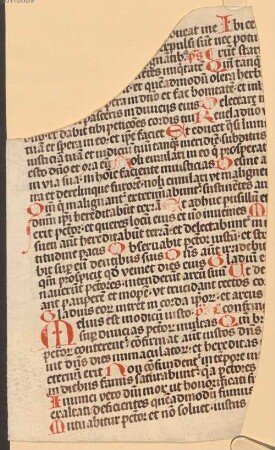 Handschriftfragment - Dombibliothek Freising Alto MS Z 00263