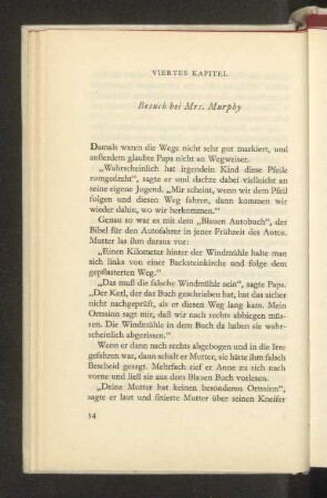Viertes Kapitel Besuch bei Mrs. Murphy