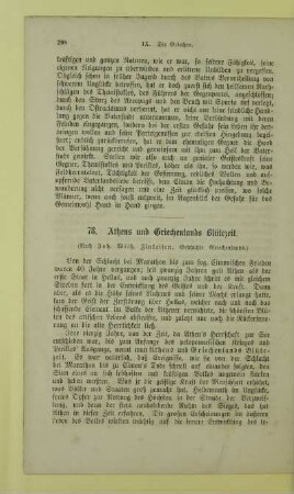 Athens und Griechenlands Blütezeit