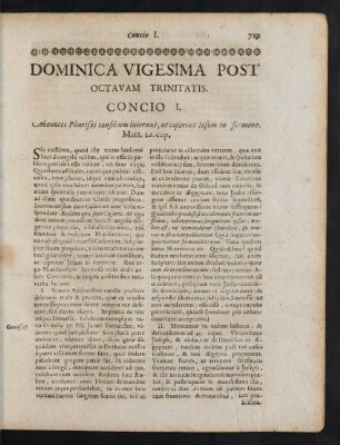Dominica Vigesima Post Octavam Trinitatis