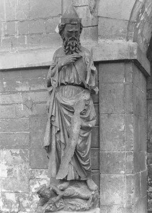 Statue eines Propheten, überlebensgroß