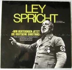 Rede von Robert Ley, Plattenhülle