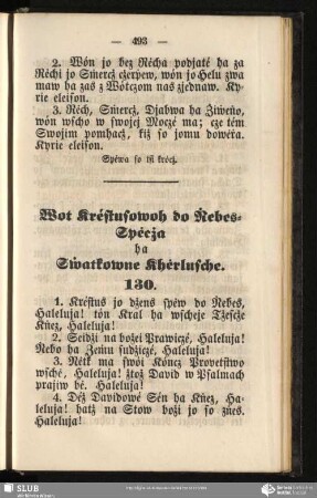 Wot Kréstusowoh do Ṅebes-Spėcża ha Sẇatkowne Khėrlusche
