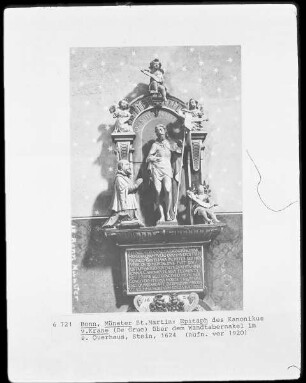 Epitaph des Kanonikus von Krane (de Grue?)