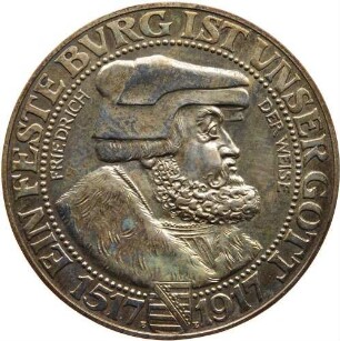 3 Mark - 400. Reformationsjubiläum (Abschlag der Vorderseite)