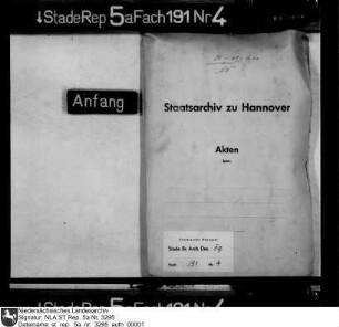 Kopfschatz-Beschreibung im Alten Land von 1664