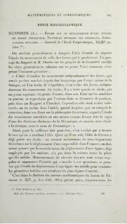 Revue Bibliographique.