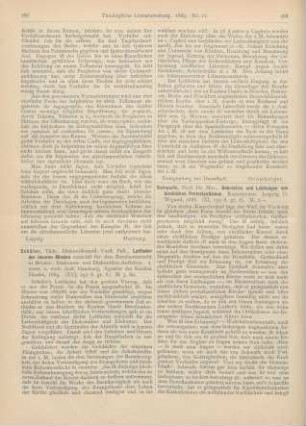 287-288 [Rezension] Schäfer, Theodor, Leitfaden der inneren Mission zunächst für den Berufsunterricht in Brüder-, Diakonen- und Diakonissen-Anstalten. 2., verm. u. verb. Aufl