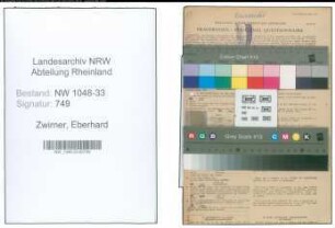 Entnazifizierung Eberhard Zwirner , geb. 05.01.1896 (Arzt)