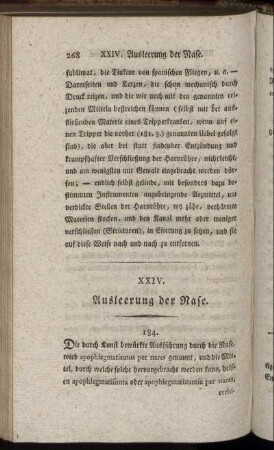 XXIV. Ausleerung der Nase.