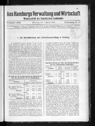 1. Die Berufsberatung und Lehrstellenvermittlung in Hamburg.