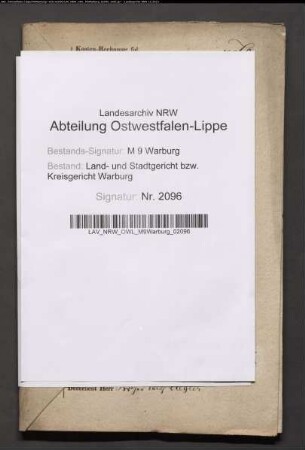 Erblasser: Müller, Agnes, geb. Brinkmann: