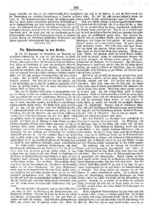 Die Schulvorlage in der Krisis