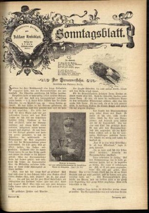 Ausgabe vom Sonntag, den 29. September 1907.