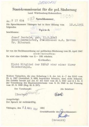 Bentele, Josef