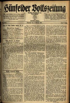 Ausgabe vom Samstag, den 08. Oktober 1921.