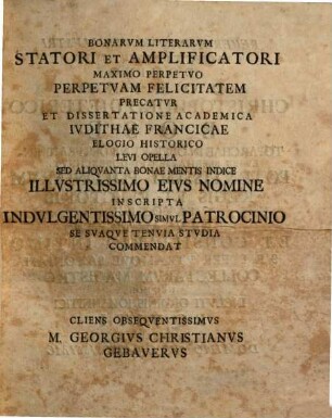 Ivdithae Avgvstae Franciae Elogivm Historicvm