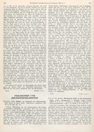 860-861 [Rezension] Fritzsche, Helmut, Kierkegaards Kritik an der Christenheit
