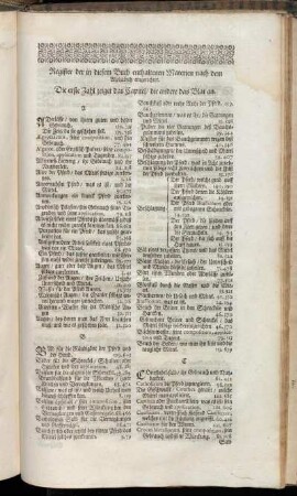 Register der in diesem Buch enthaltenen Materien nach dem Alphabeth eingerichtet.