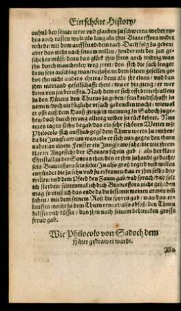 Wie Philocolo von Sadoch dem Hüter gedrawet wardt.