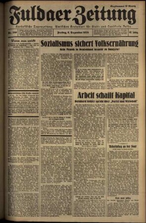 Ausgabe vom Freitag, den 06. Dezember 1935.