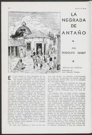La negrada de antaño : (Especial para Nativa)