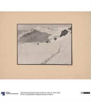 Berglandschaft mit Schnee