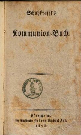 Kommunion-Buch