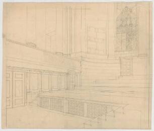 Thiersch, Friedrich von; Wiesbaden; Kurhaus - Innenraum (Perspektive)