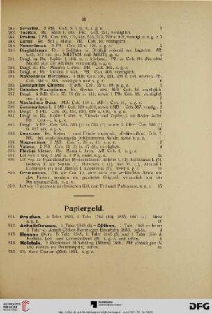 Papiergeld (Nr. 811-826)