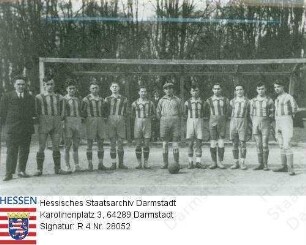 Dieburg, Fußball-Club 'SC Hassia' / 2. Mannschaft / Gruppenaufnahme, 4.v.r. Siegfried Levi
