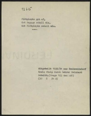 Flötpiepke goh af,