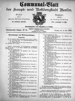 1885,21: No. 21, 24. Mai 1885