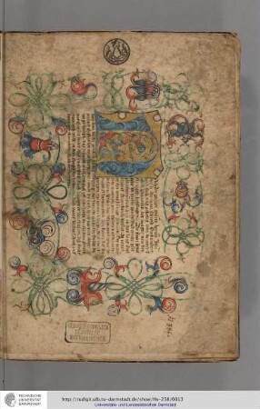 Wiegand Gerstenberg, Regententafel von Thüringen und Hessen. Endet mit Eintrag des Namens von Philipp des Großmütigen, geboren 1504