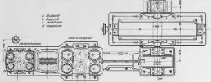 Verbundkompressor mit elektrischem Antrieb für 6000 cbm/St., Grundriß : Technikgeschichte | Industrie und Technik | Gebläse (Luftpumpen, Ventilatoren)