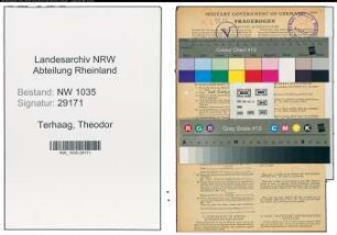 Entnazifizierung Theodor Terhaag , geb. 21.10.1897 (Lehrer)