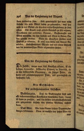296-318, Die Entzündung der Gedärme
