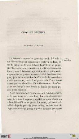 Chapitre premier: De Toulon à Ténériffe