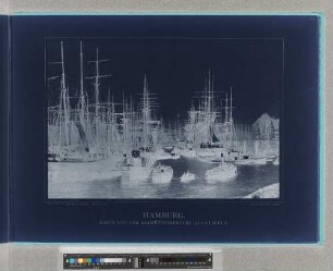 Hamburg : Hafen von der Kehrwiederbrücke aus gesehen
