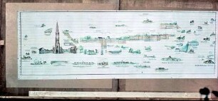 Freiburg: Farbige Tafel, Wasserversorgung der Stadt Freiburg
