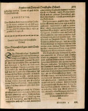 Hundert und Drey und Dreyssigster Discurß. Von Schornsteinfegern unnd Dachdeckern.