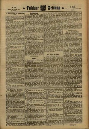 Zweite Ausgabe vom Mittwoch, den 21. Juni 1911.
