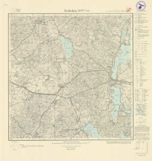 2192 (alte Nr.: 809) Bredinken, Meßtischblatt (4cm - Karte)