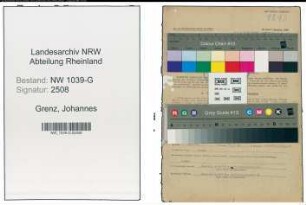 Entnazifizierung Johannes Grenz , geb. 18.05.1897 (Lehrer)