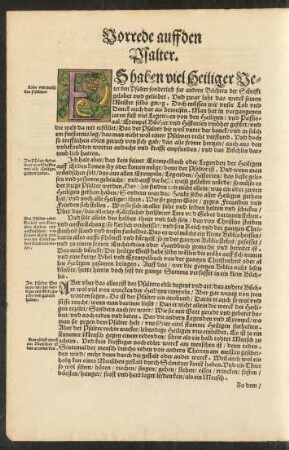 Vorrede auff den Psalter.