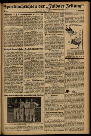 Zweite Ausgabe vom Dienstag, den 01. Dezember 1931.