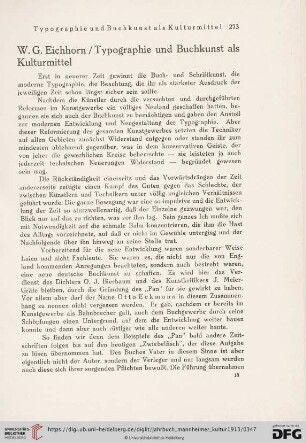 1: Typographie und Buchkunst als Kulturmittel