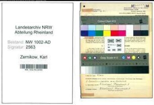 Entnazifizierung Karl Zernikow, geb. 05.05.1891 (Verw.Oberinspektor)