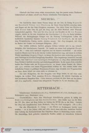 Rittersbach, Robern, Stein am Kocher, Stockbrunn, Sulzbach
